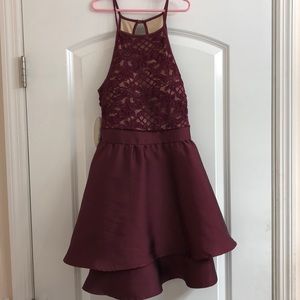 Burgundy Cocktail Dress